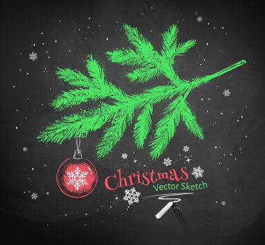 Download Chalk Drawn Christmas Tree Premium Vector Download For Commercial Use Format Eps Cdr Ai Svg Vector Illustration Graphic Art Design SVG Cut Files