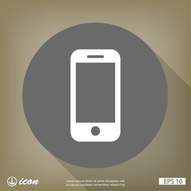 cep telefonu düz tasarım simgesi