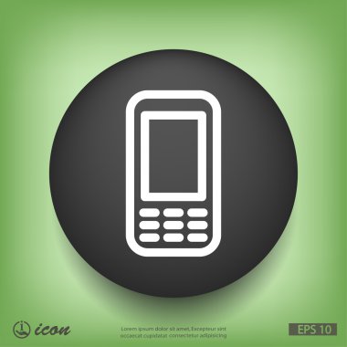 cep telefonu düz tasarım simgesi