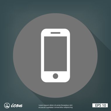 cep telefonu düz tasarım simgesi