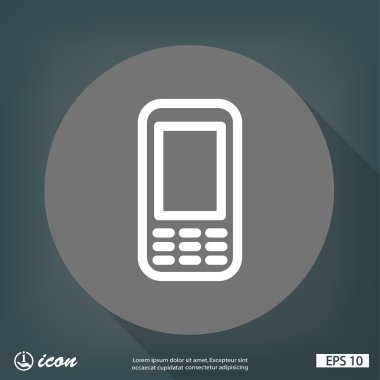 cep telefonu düz tasarım simgesi