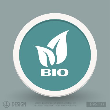 Eko düz tasarım simgesi