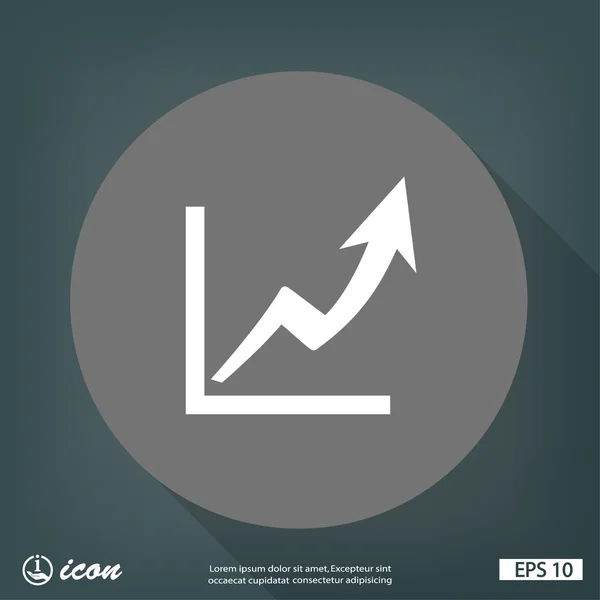 Grafik düz tasarım simgesi — Stok Vektör