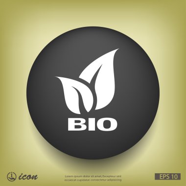 Eko düz tasarım simgesi