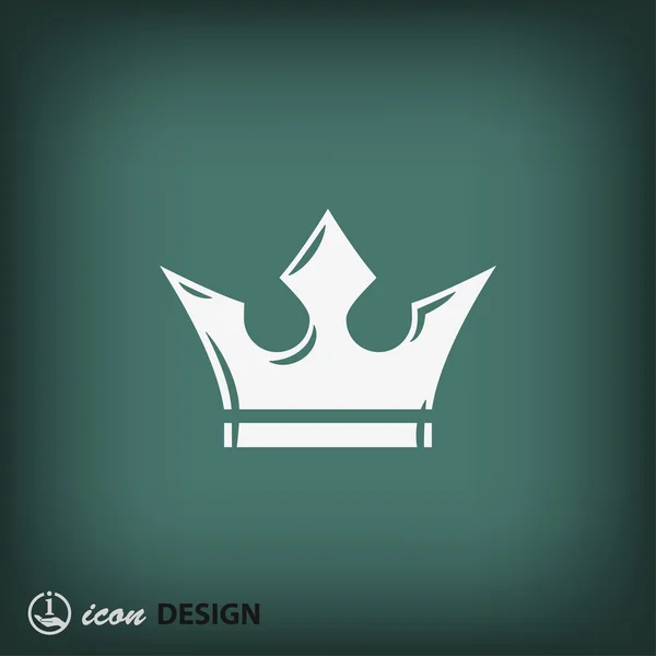 Символ плоской короны — стоковый вектор