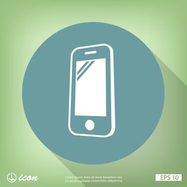 cep telefonu düz tasarım simgesi