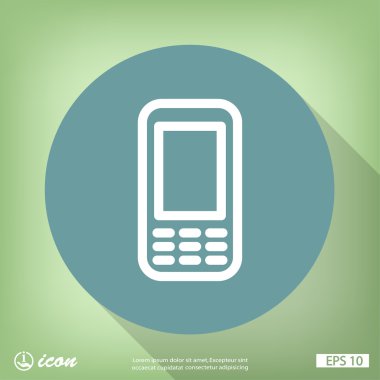 cep telefonu düz tasarım simgesi
