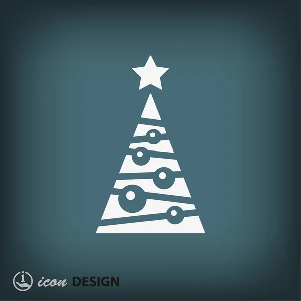Boże Narodzenie drzewo ikona — Wektor stockowy
