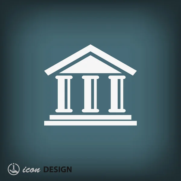 Bank plat ontwerp pictogram — Stockvector