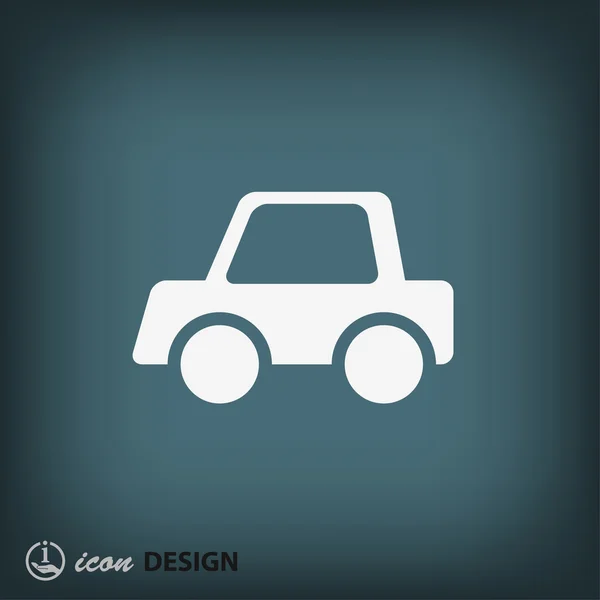 Car flat design icon — Stock Vector