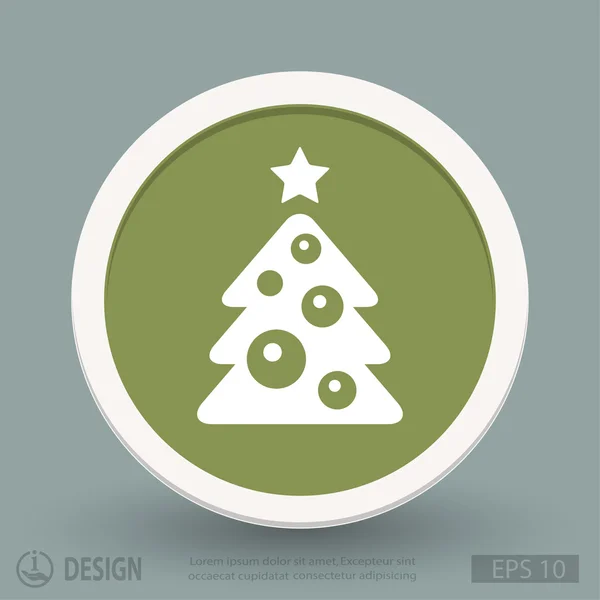 Icono del árbol de Navidad — Archivo Imágenes Vectoriales