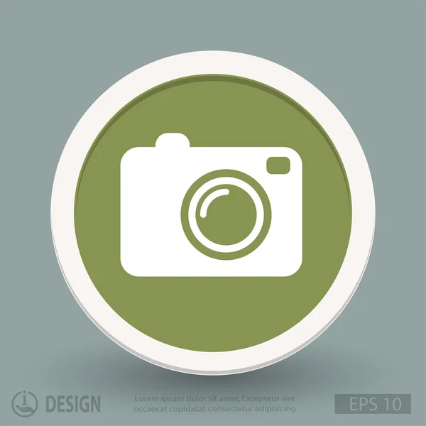 Camerasymbool plat ontwerp — Stockvector