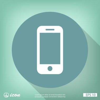 cep telefonu düz tasarım simgesi