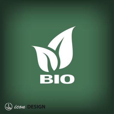 Eko düz tasarım simgesi