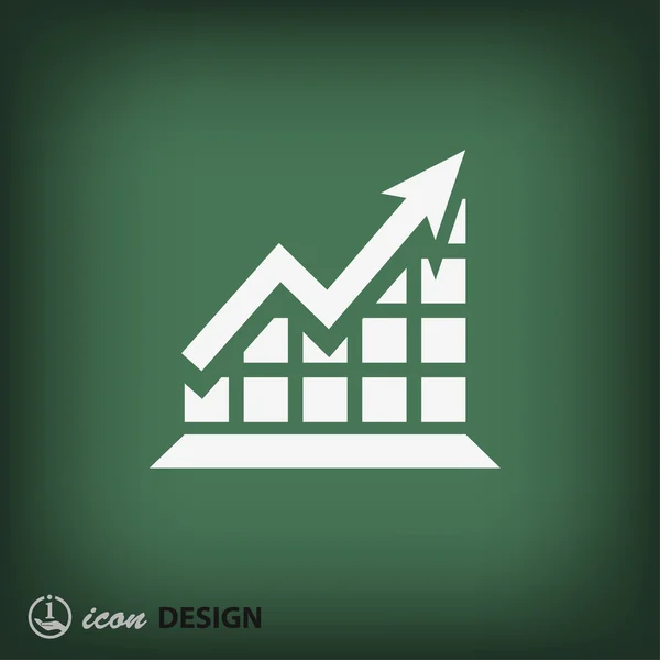 Gráfico ícone de design plano —  Vetores de Stock