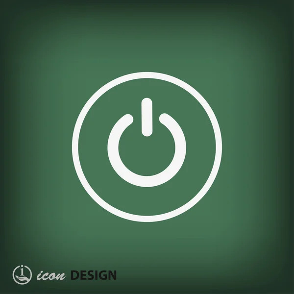 Icône design Power flat — Image vectorielle