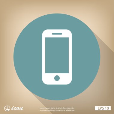 cep telefonu düz tasarım simgesi