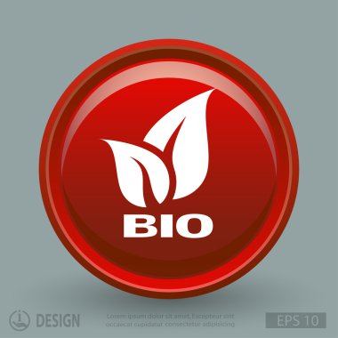 Eko düz tasarım simgesi