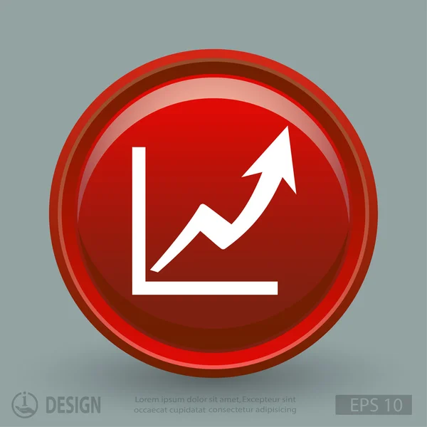 Grafico icona di design piatto — Vettoriale Stock