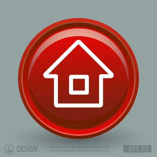 Wohnung Design-Ikone — Stockvektor