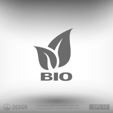 Eko düz tasarım simgesi