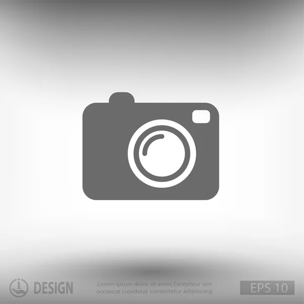 Camerasymbool plat ontwerp — Stockvector