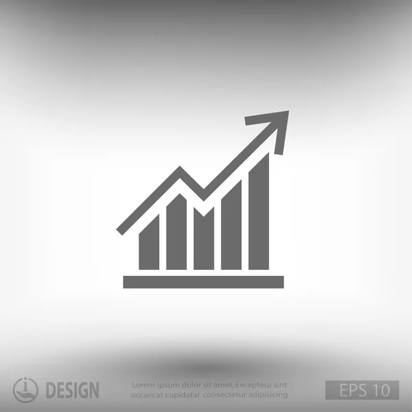 Grafik flaches Design-Symbol — Stockvektor