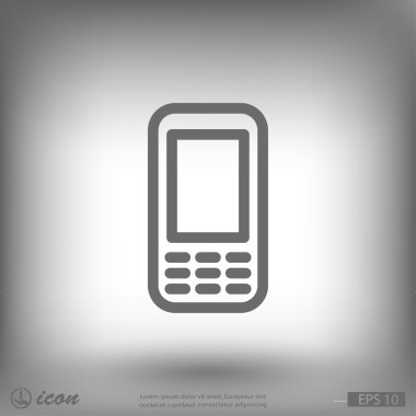 cep telefonu düz tasarım simgesi