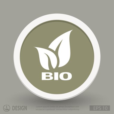 Eko düz tasarım simgesi