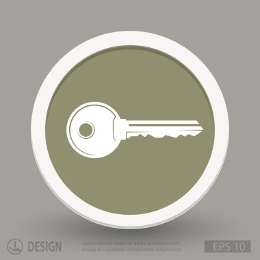 anahtar düz tasarım simgesi