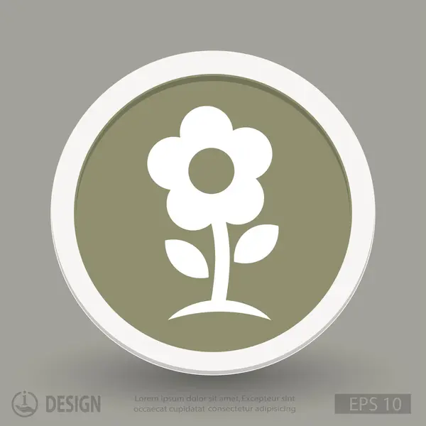 Pictograma de design plat — Vector de stoc