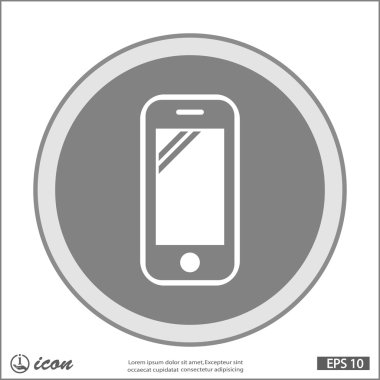 cep telefonu düz tasarım simgesi