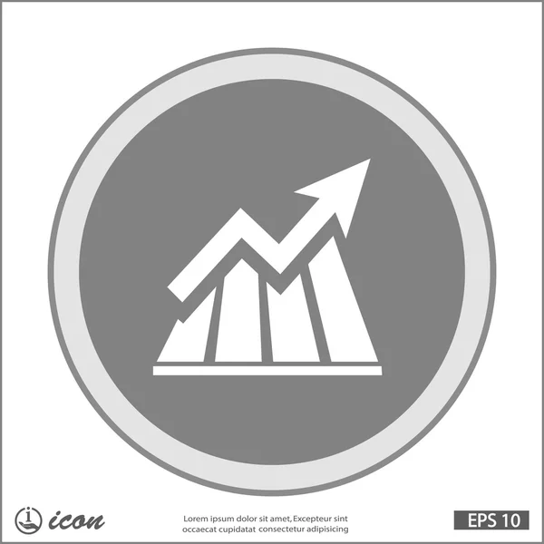 Gráfico ícone de design plano —  Vetores de Stock