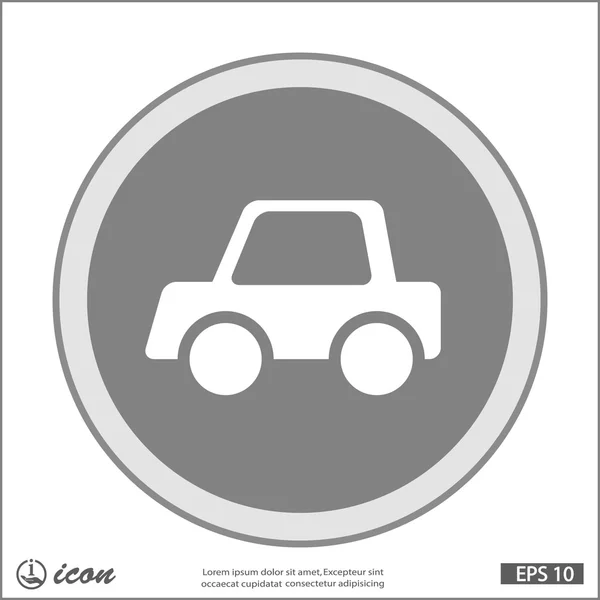 Coche icono de diseño plano — Vector de stock