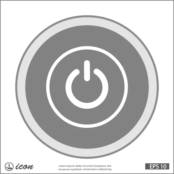 Icône design Power flat — Image vectorielle