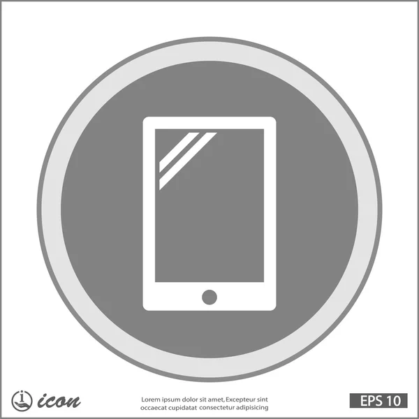 태블릿 pc 평면 디자인 아이콘 — 스톡 벡터