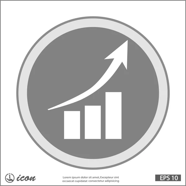 Grafik düz tasarım simgesi — Stok Vektör