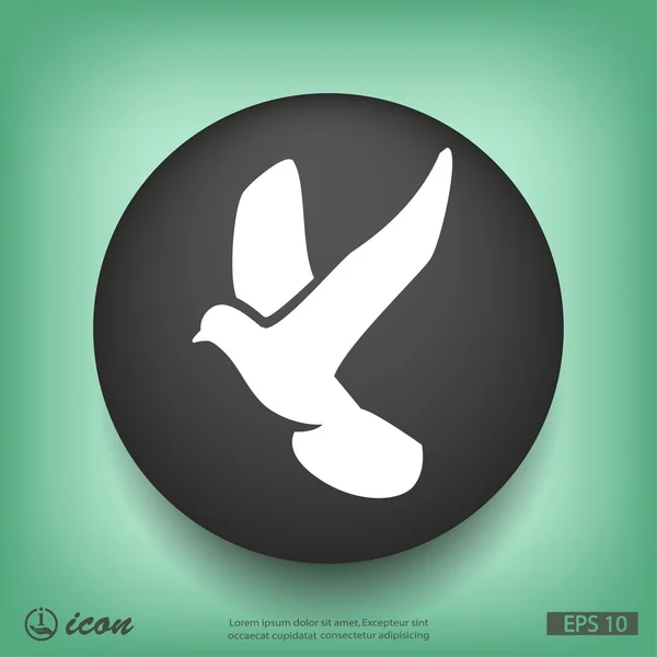 Dove bird icon — Stock Vector