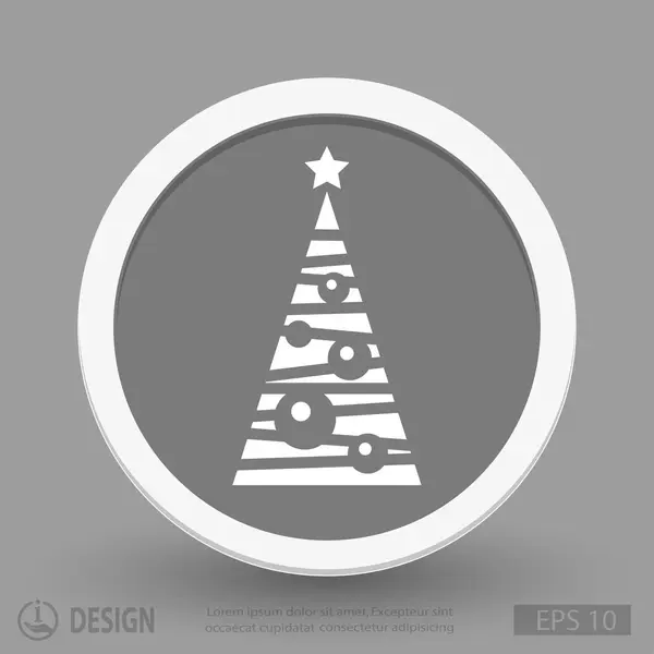 Icono del árbol de Navidad — Vector de stock