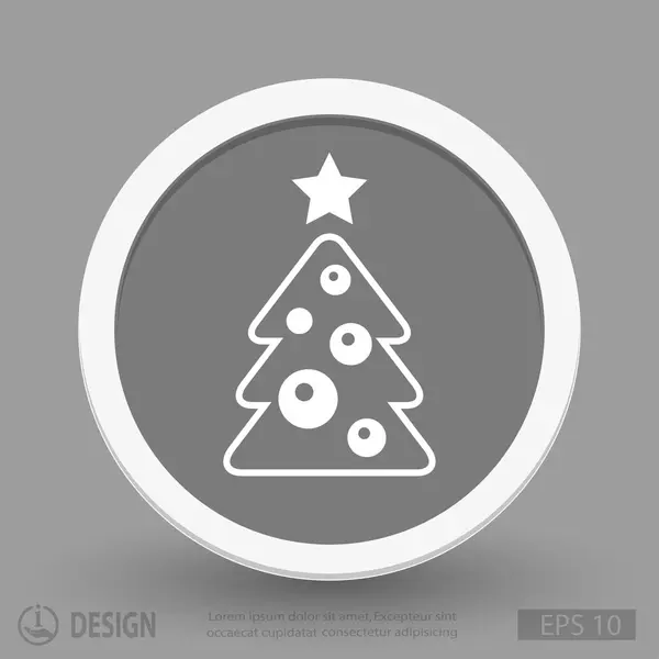 Christmas tree icon — Stock Vector