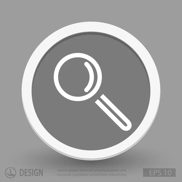 Pictograph ikon pencarian - Stok Vektor