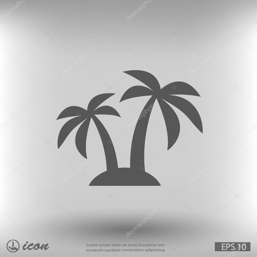 島フラットなデザイン アイコン ストックベクター C Hristianin