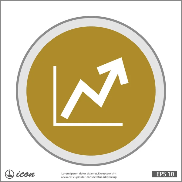 Grafik düz tasarım simgesi — Stok Vektör