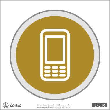 cep telefonu düz tasarım simgesi