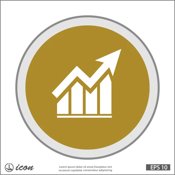 Grafik düz tasarım simgesi — Stok Vektör