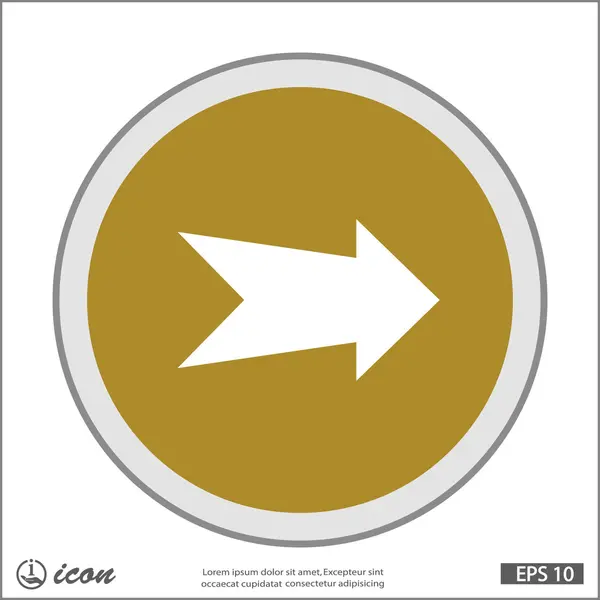 Arrow flat design icon — Stock Vector