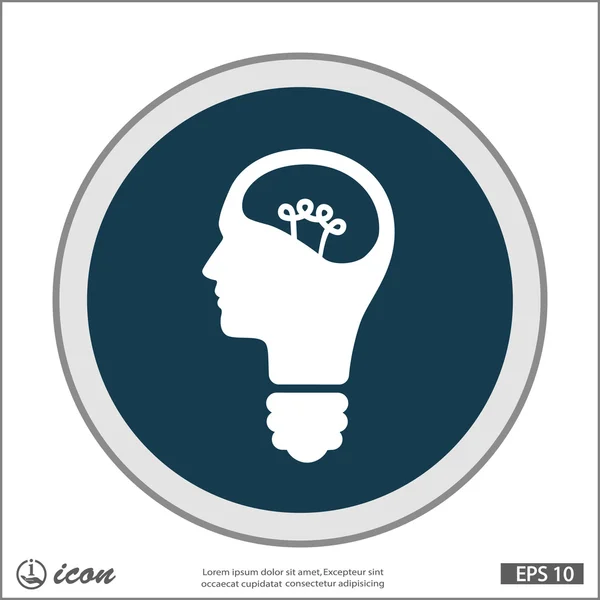 Light bulb concept icon — Stock Vector