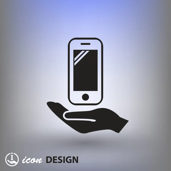 Piktograf av mobilt ikon – stockvektor