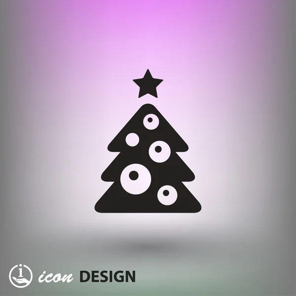 Pictogramme de l'arbre de Noël — Image vectorielle