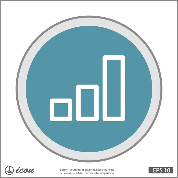 Пиктография значка графа — стоковый вектор